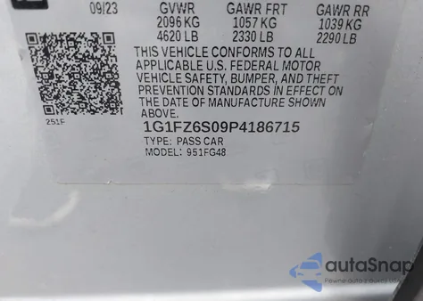 2023 Chevrolet Bolt Euv Fwd Premier z USA, uszkodzony, nr VIN 1G1FZ6S09P4186715